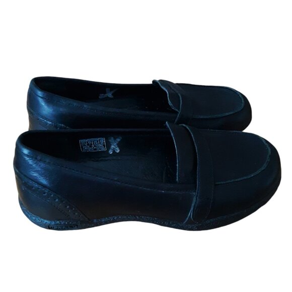 Keen Clifton Moc Toe Slip On Leather Loafers Black Preppy On The Go Comfort SZ 7 - Picture 4 of 7